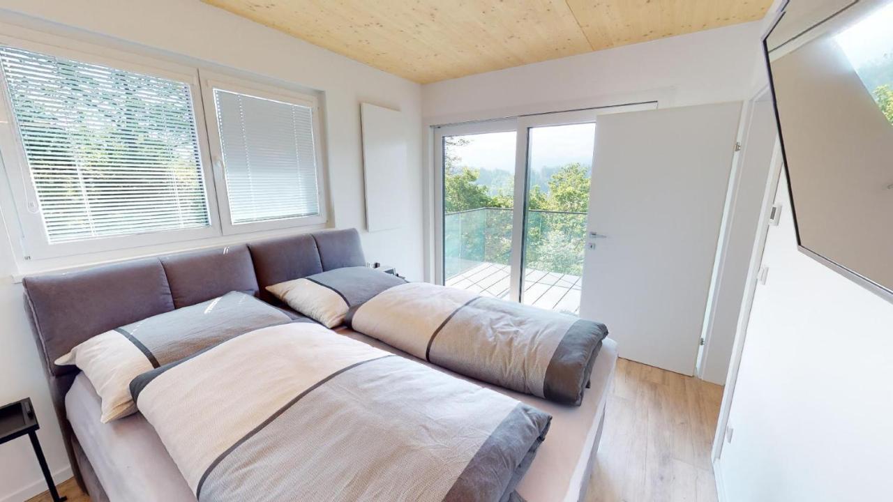 Modernes Ferienhaus Mit Panoramablick Rosegg Buitenkant foto
