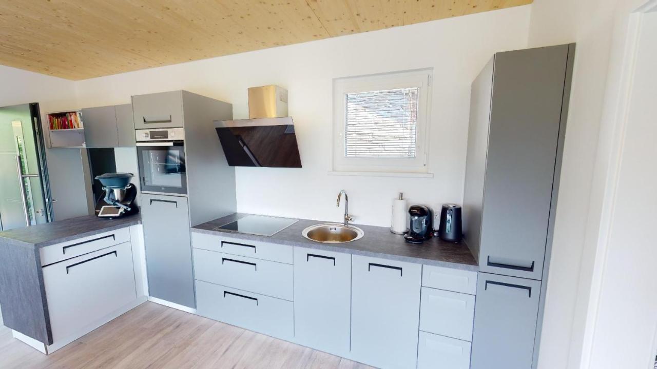 Modernes Ferienhaus Mit Panoramablick Rosegg Buitenkant foto